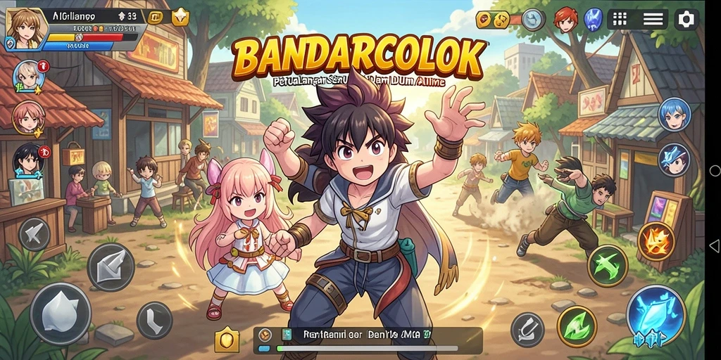 Tangkapan layar menunjukkan gameplay mendebarkan dari BANDARCOLOK.