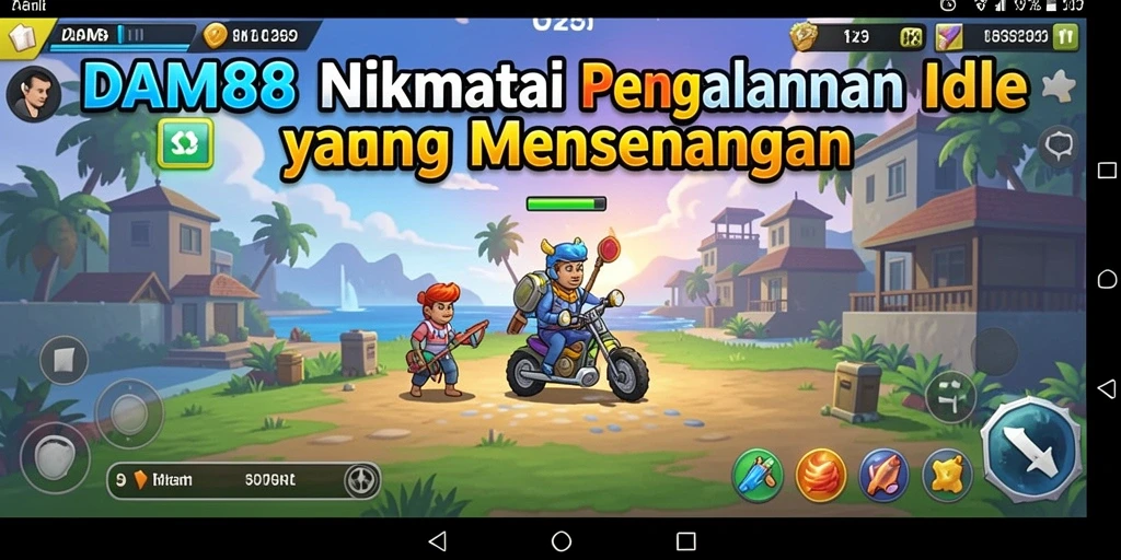 Tampilan gameplay yang menarik dalam DAM88 saat menjalankan misi Idle.