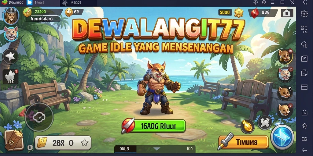 Tampilan gameplay <strong>DEWALANGIT77</strong> yang sederhana dan menarik.