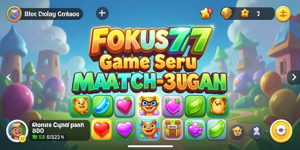 Tampilan gameplay FOKUS777 yang penuh warna dan interaktif.