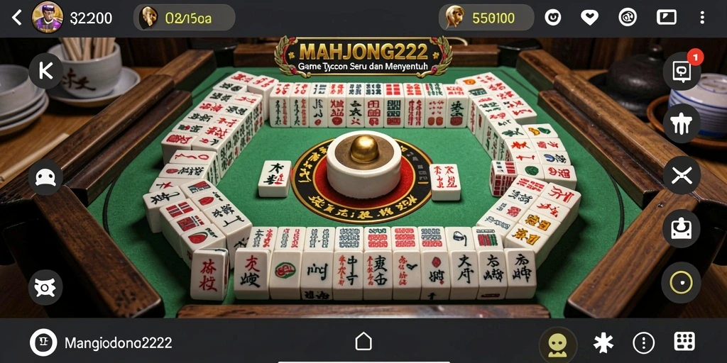 Tangkapan layar MAHJONG222 menampilkan gameplay manajemen bisnis yang dinamis.