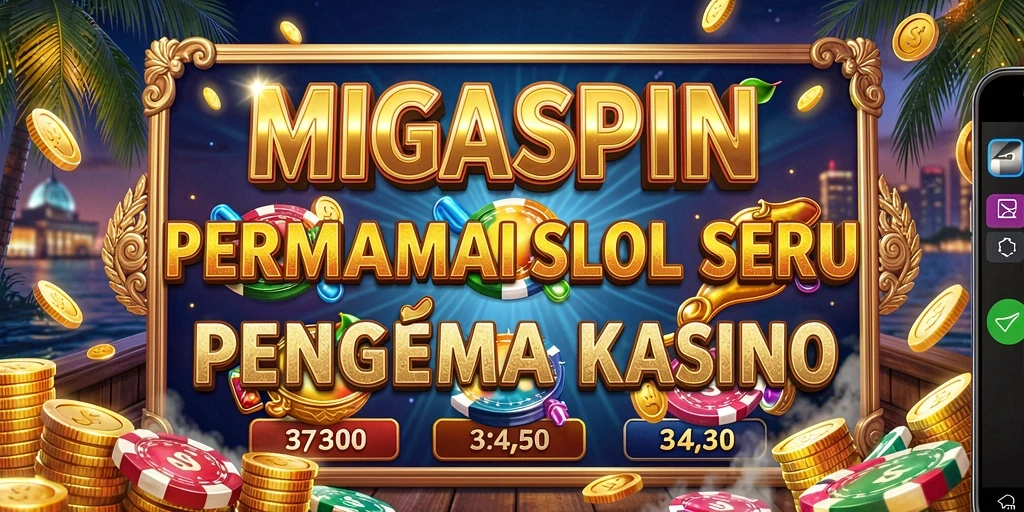 Screenshot utama MIGASPIN memperlihatkan tampilan gameplay Slot yang menarik dan penuh warna.