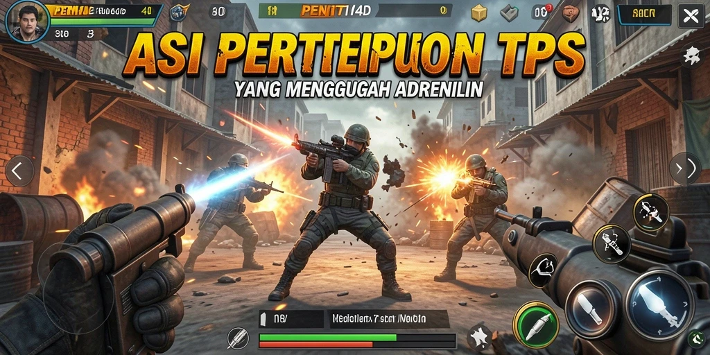 Screenshot PENITI4D menampilkan aksi pertempuran yang menegangkan dan grafis yang memesona.