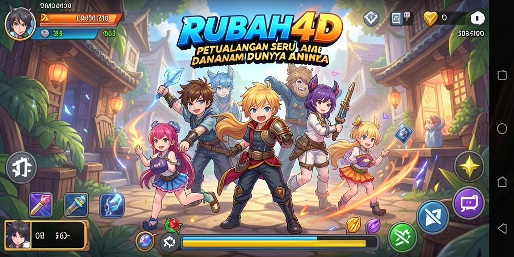 Tampilan gameplay RUBAH4D yang seru dan penuh warna.