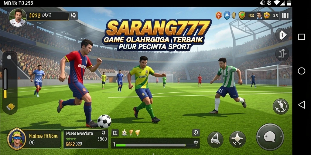 Gameplay menarik dalam SARANG777 dengan aksi olahraga yang seru.